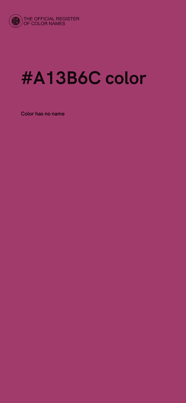 #A13B6C color image