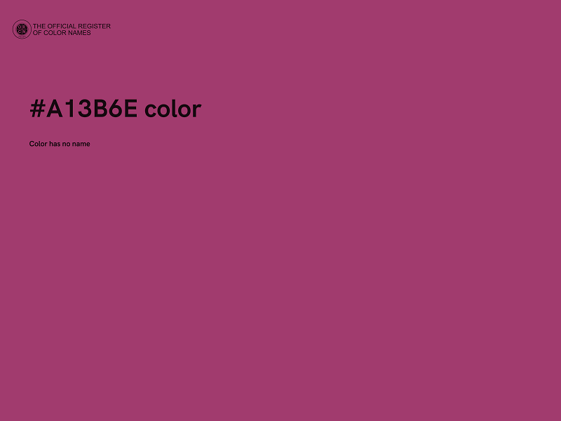 #A13B6E color image