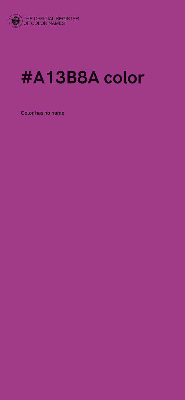 #A13B8A color image