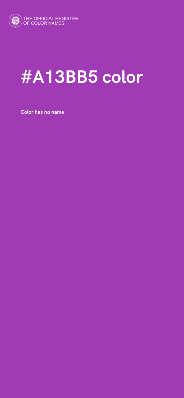 #A13BB5 color image