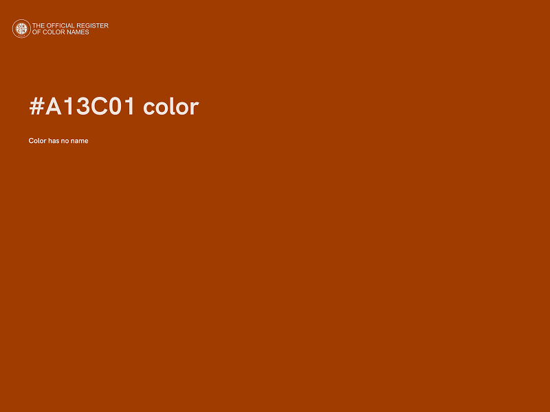 #A13C01 color image