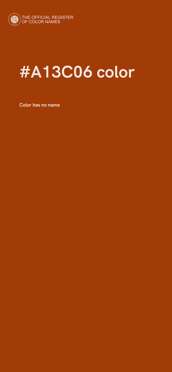 #A13C06 color image