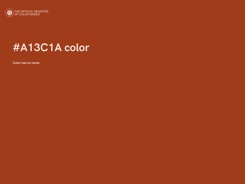 #A13C1A color image