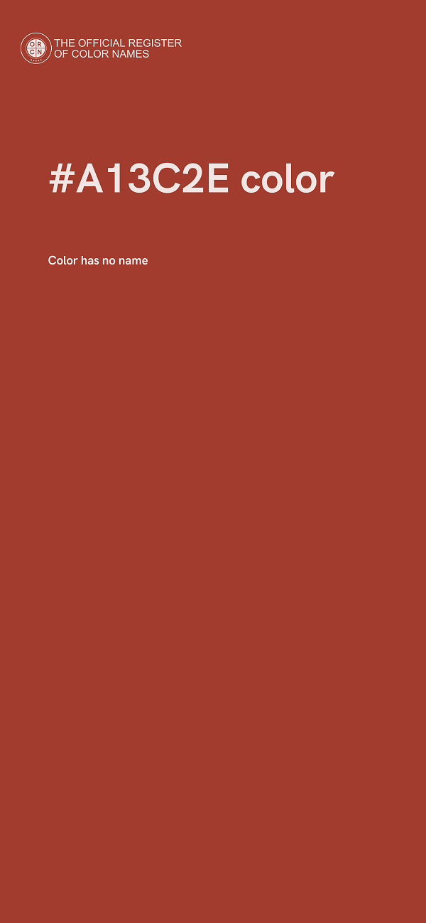 #A13C2E color image