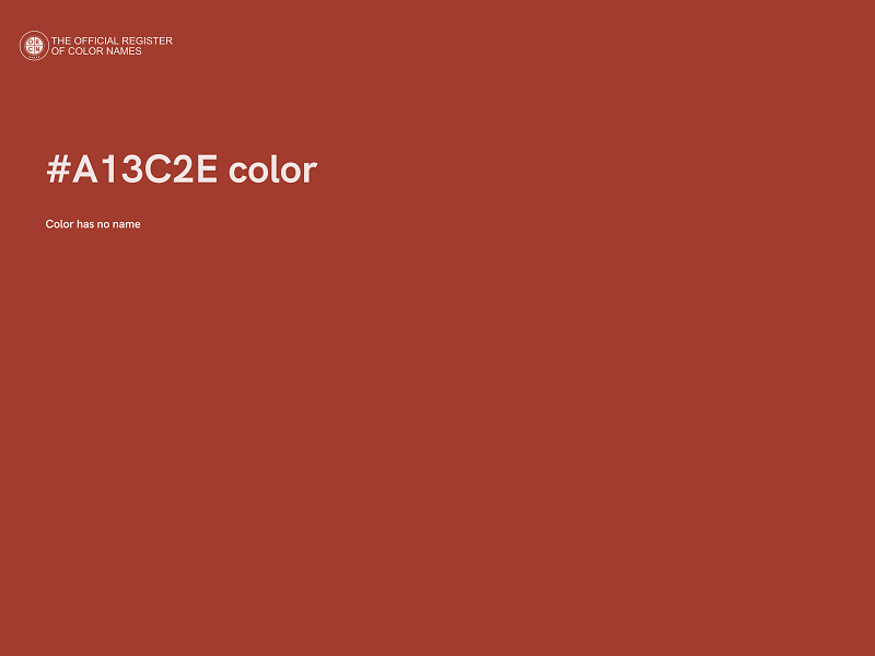 #A13C2E color image