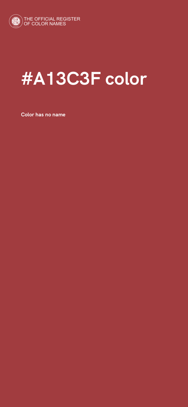 #A13C3F color image