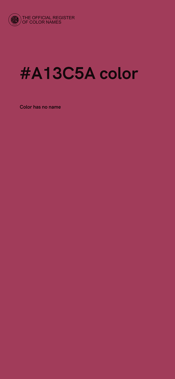 #A13C5A color image