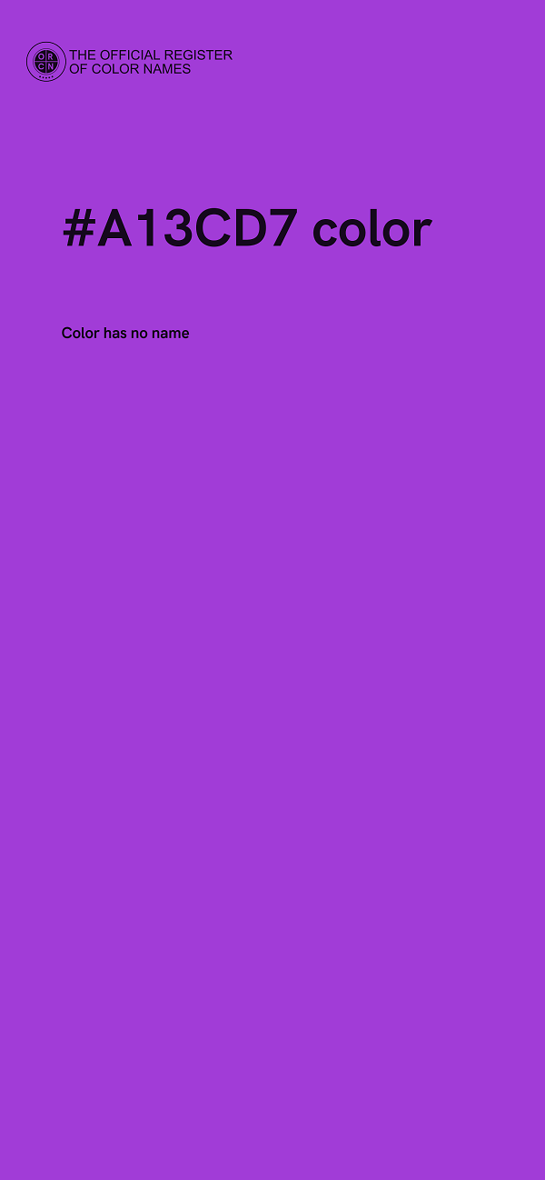 #A13CD7 color image