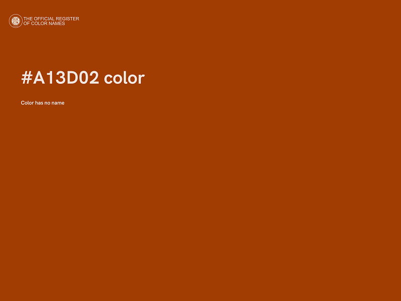 #A13D02 color image