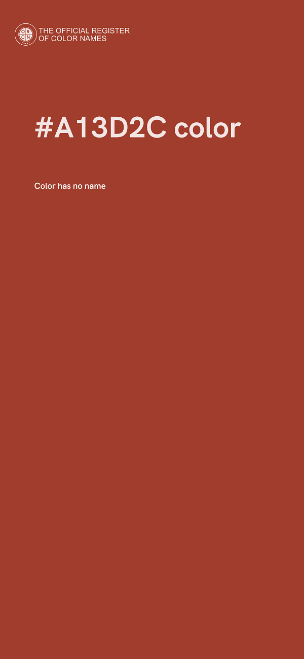 #A13D2C color image
