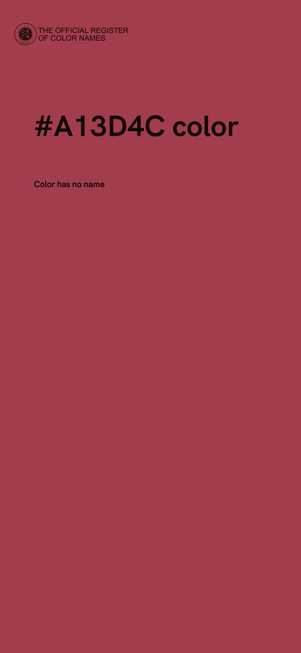 #A13D4C color image