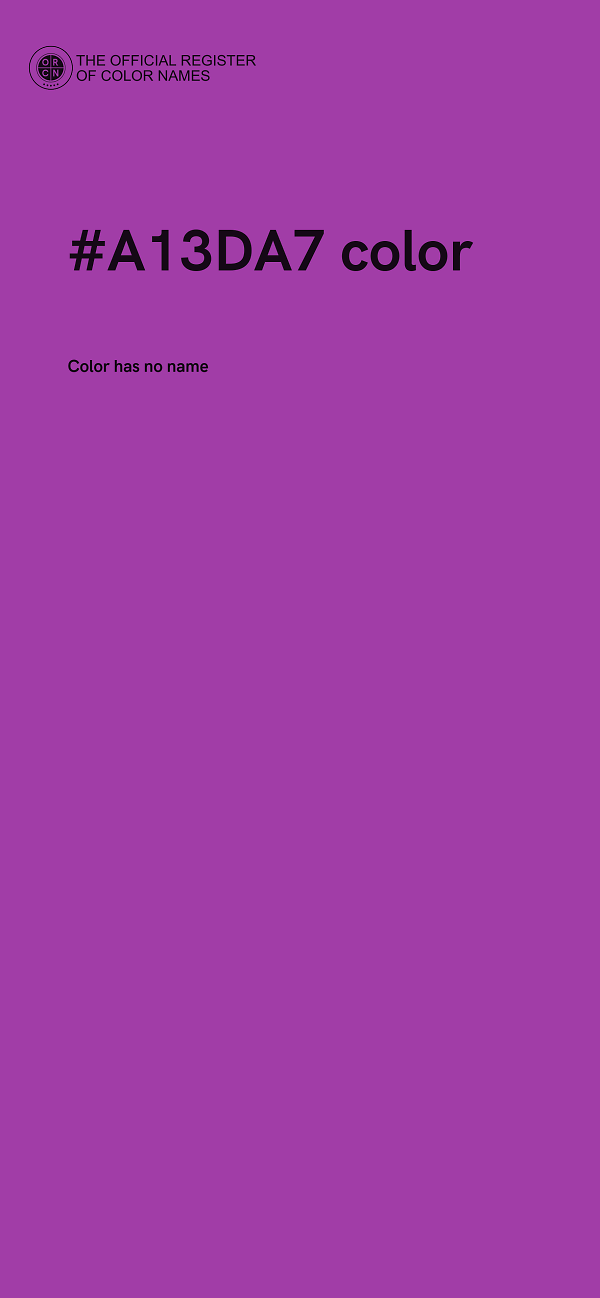 #A13DA7 color image