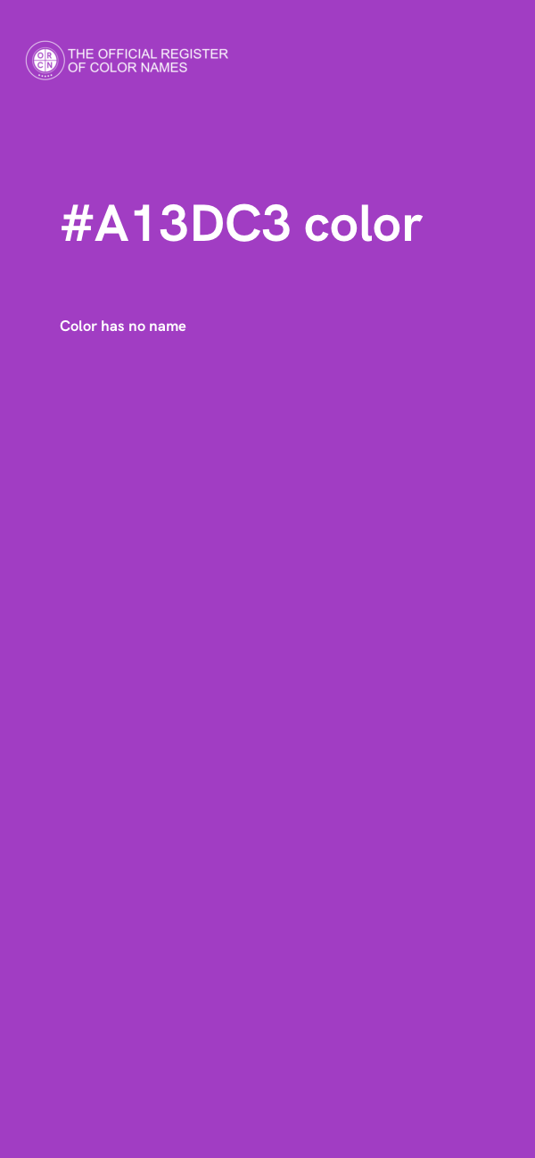 #A13DC3 color image