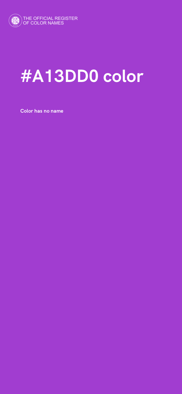 #A13DD0 color image