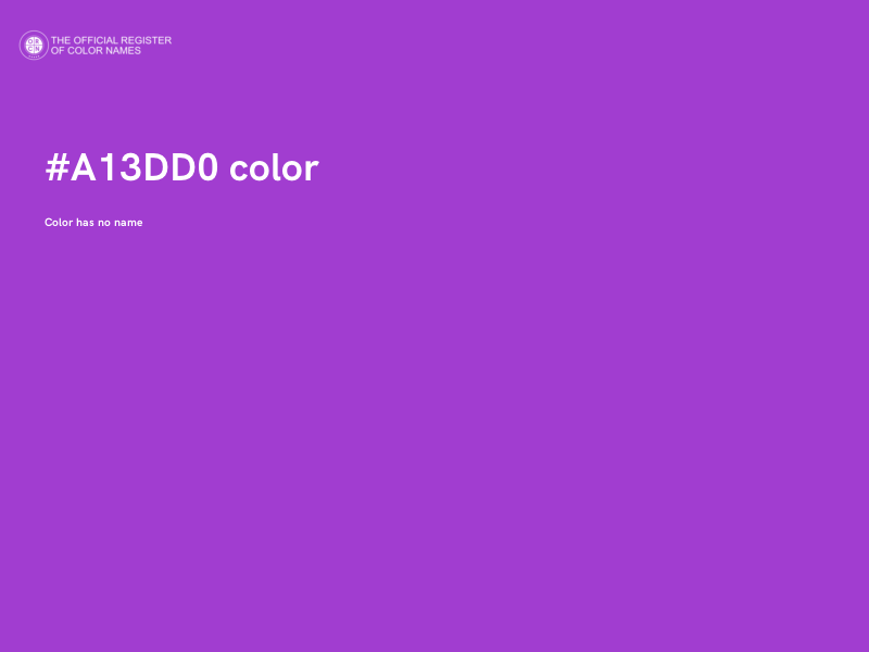 #A13DD0 color image