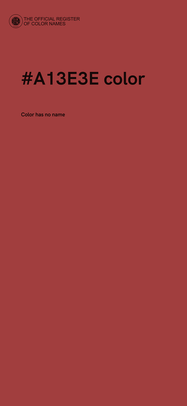 #A13E3E color image
