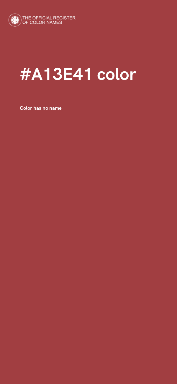 #A13E41 color image