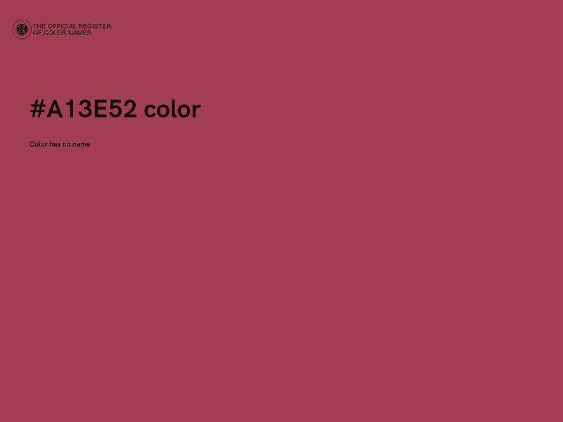 #A13E52 color image