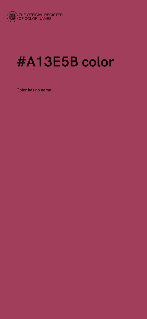 #A13E5B color image