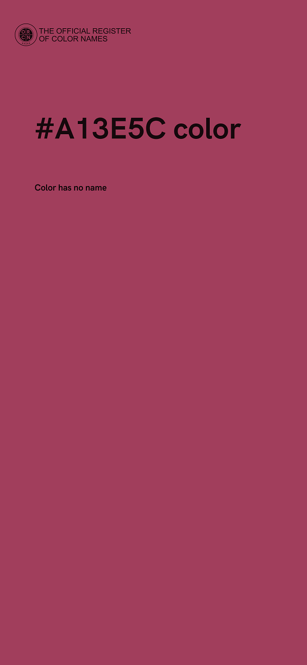 #A13E5C color image