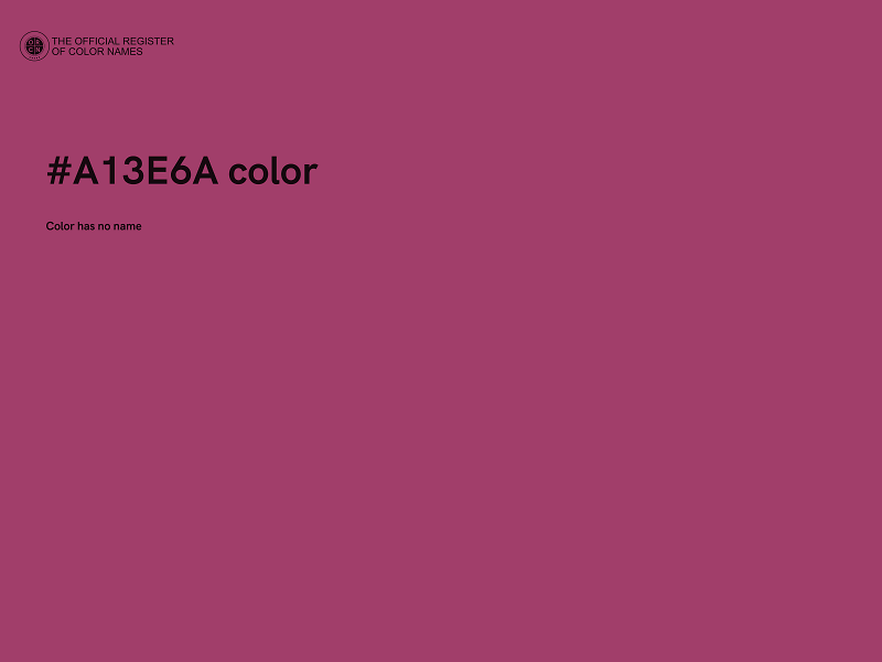 #A13E6A color image