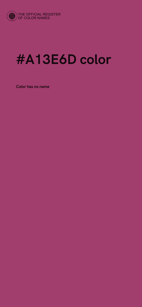 #A13E6D color image