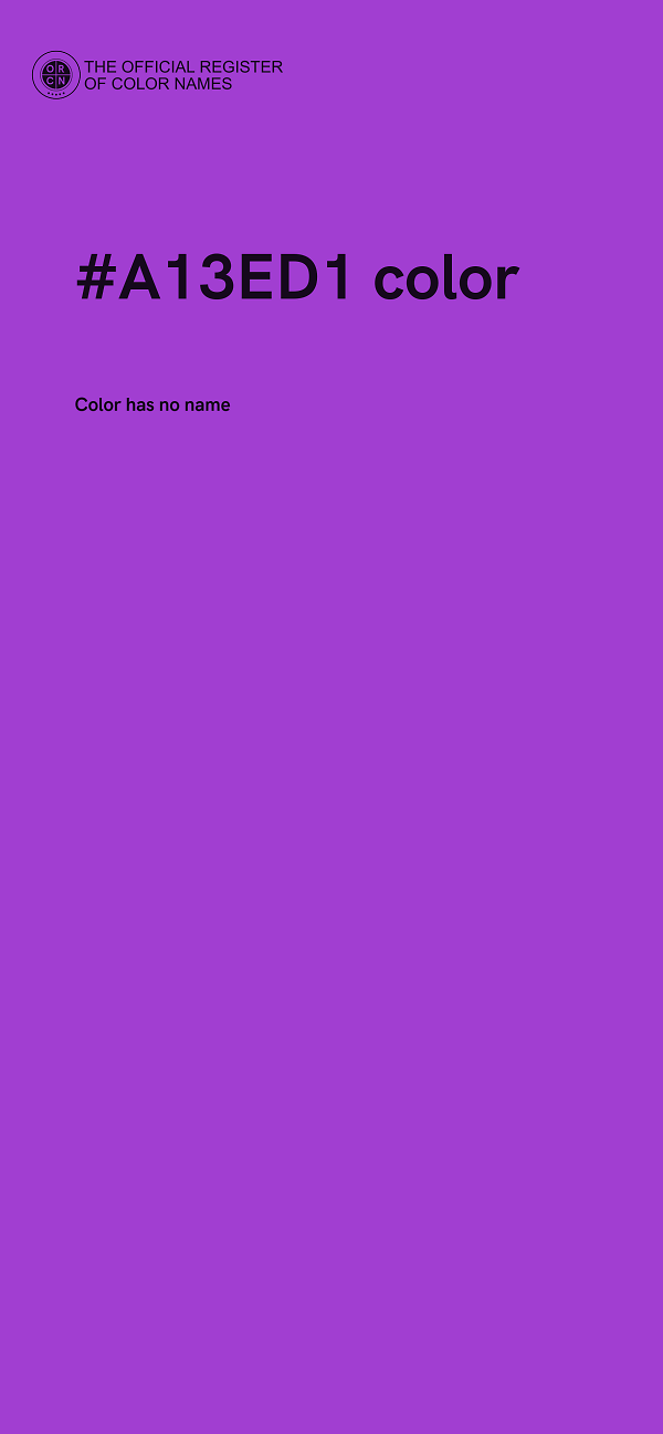 #A13ED1 color image