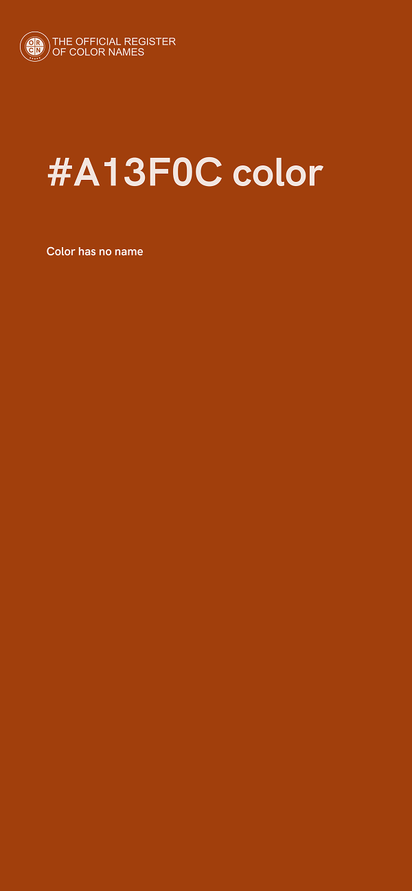 #A13F0C color image