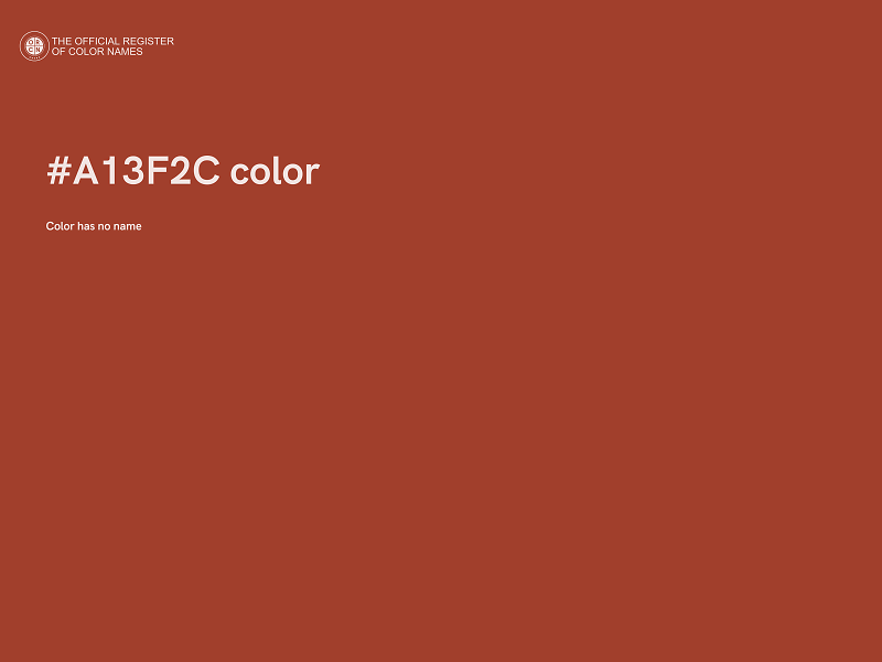 #A13F2C color image