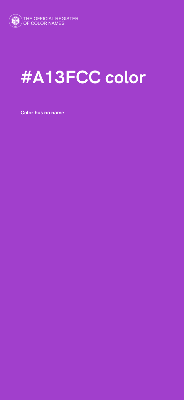 #A13FCC color image