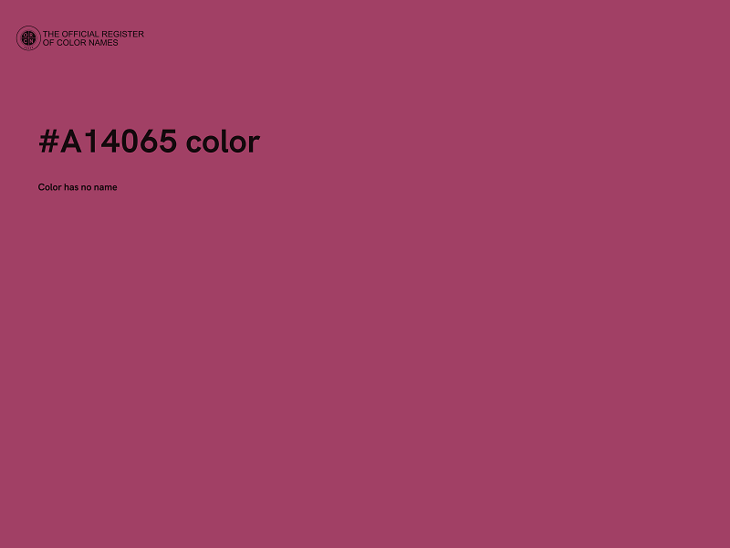 #A14065 color image