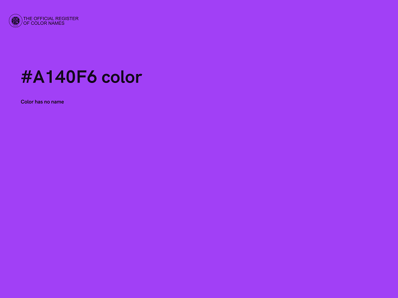 #A140F6 color image