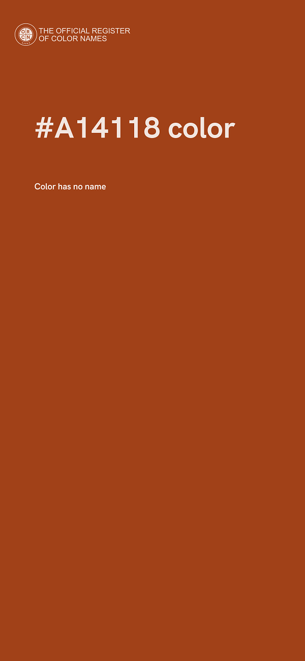 #A14118 color image