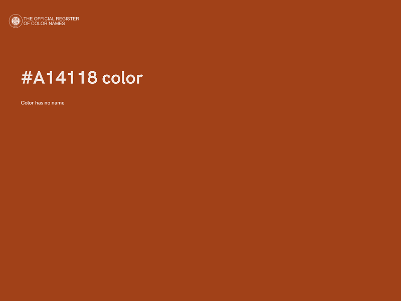 #A14118 color image