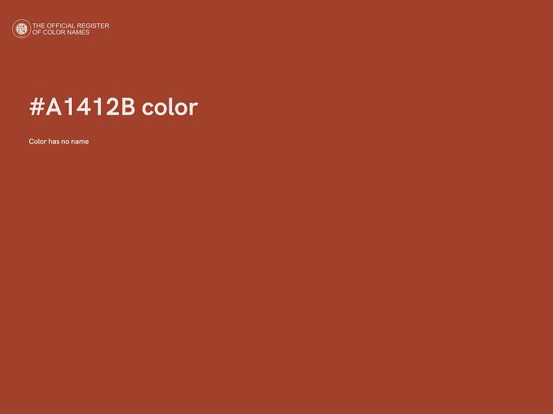 #A1412B color image