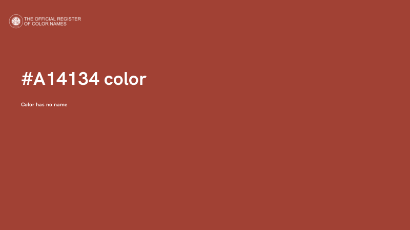 #A14134 color image