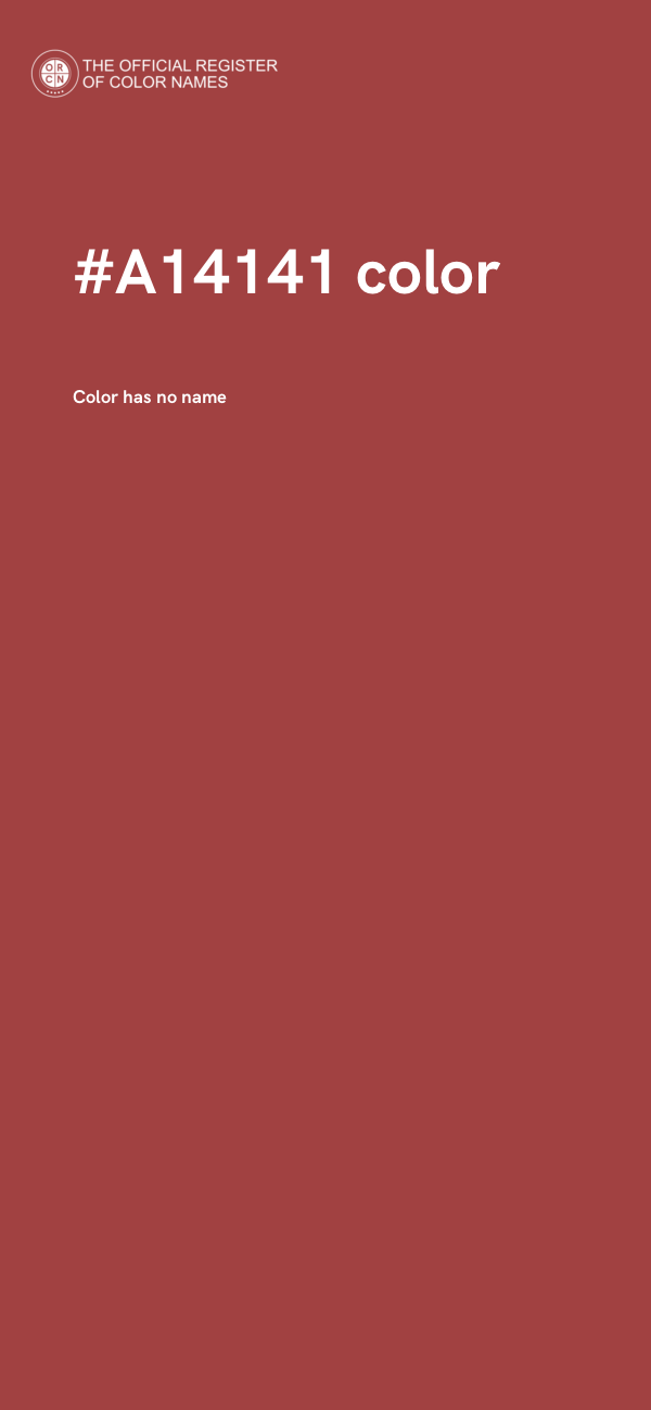 #A14141 color image