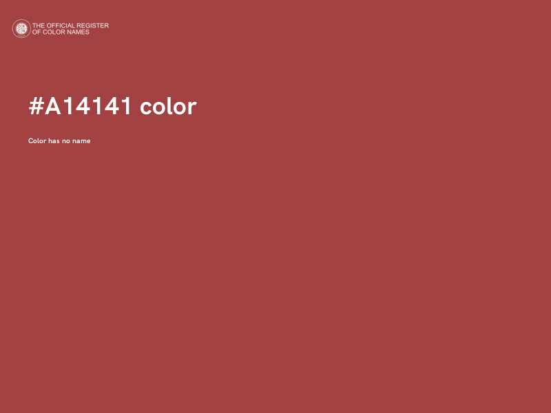 #A14141 color image
