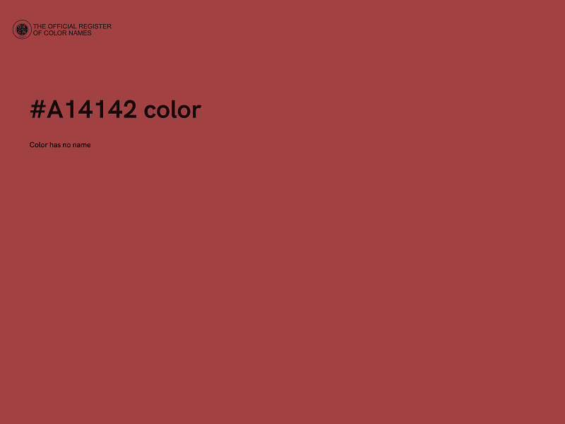 #A14142 color image