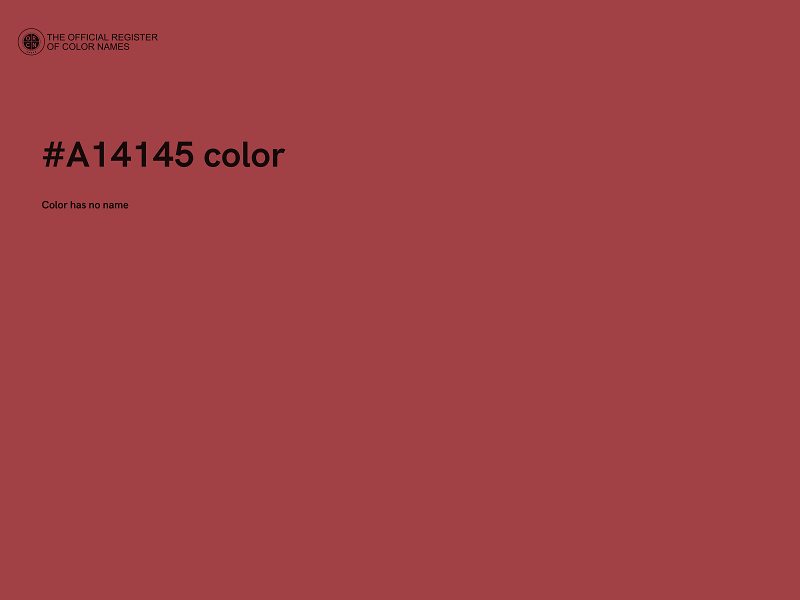 #A14145 color image