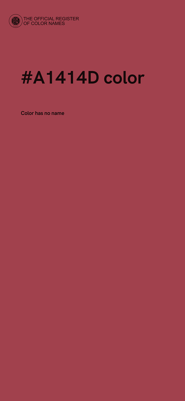#A1414D color image