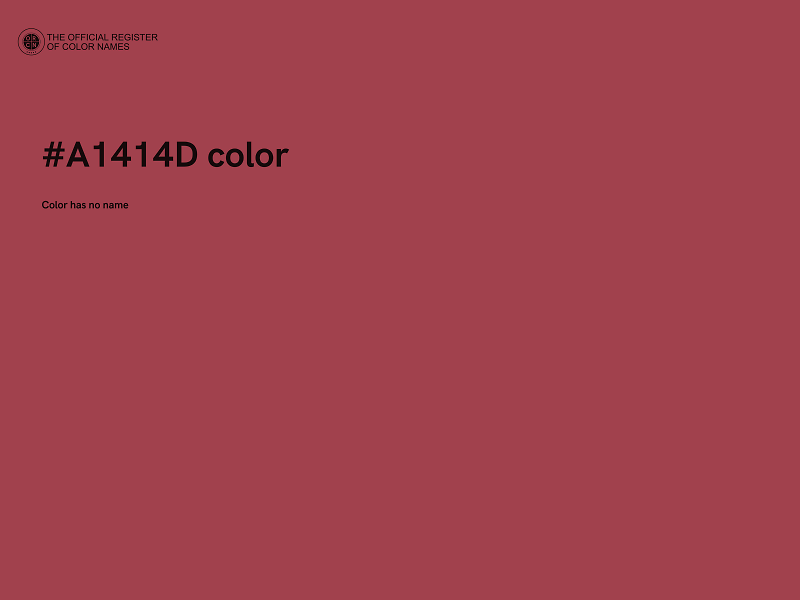 #A1414D color image