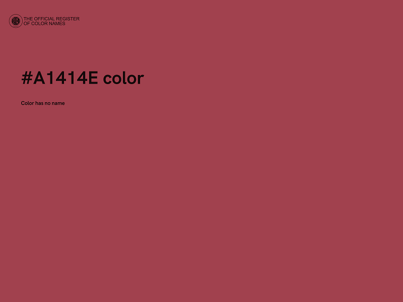 #A1414E color image