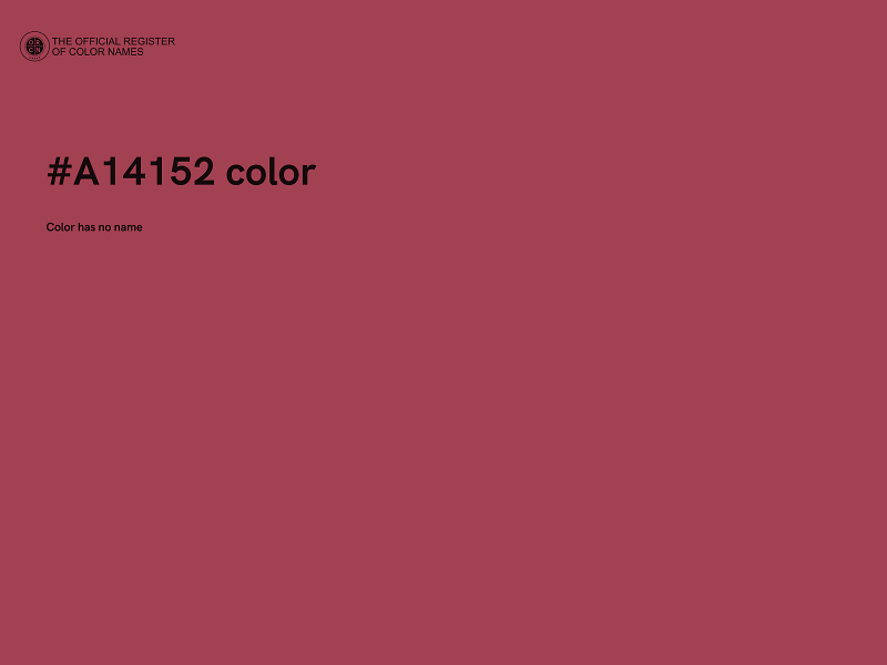 #A14152 color image