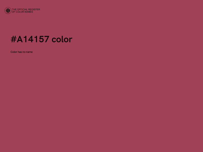 #A14157 color image