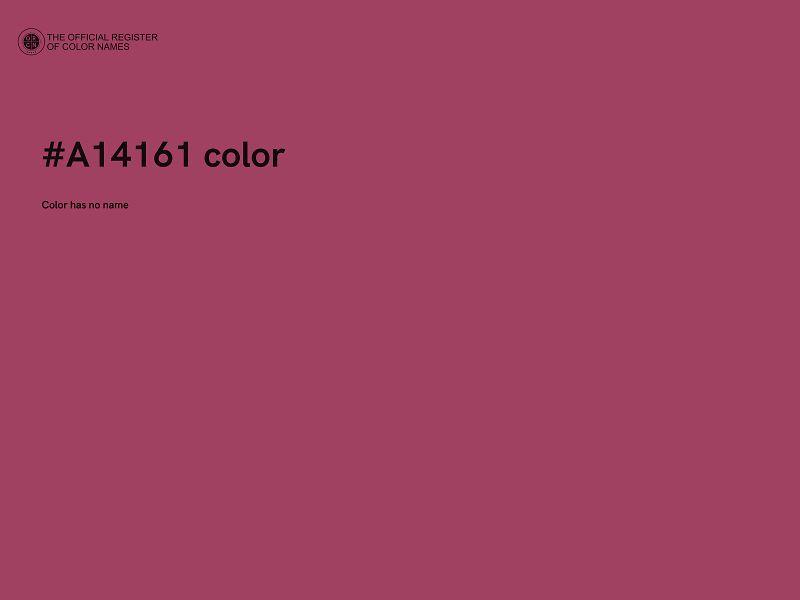 #A14161 color image