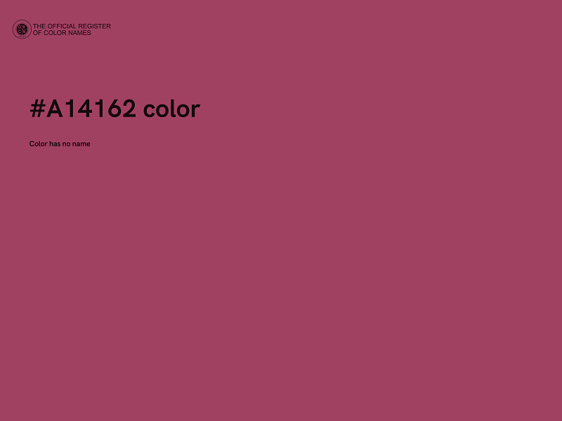 #A14162 color image