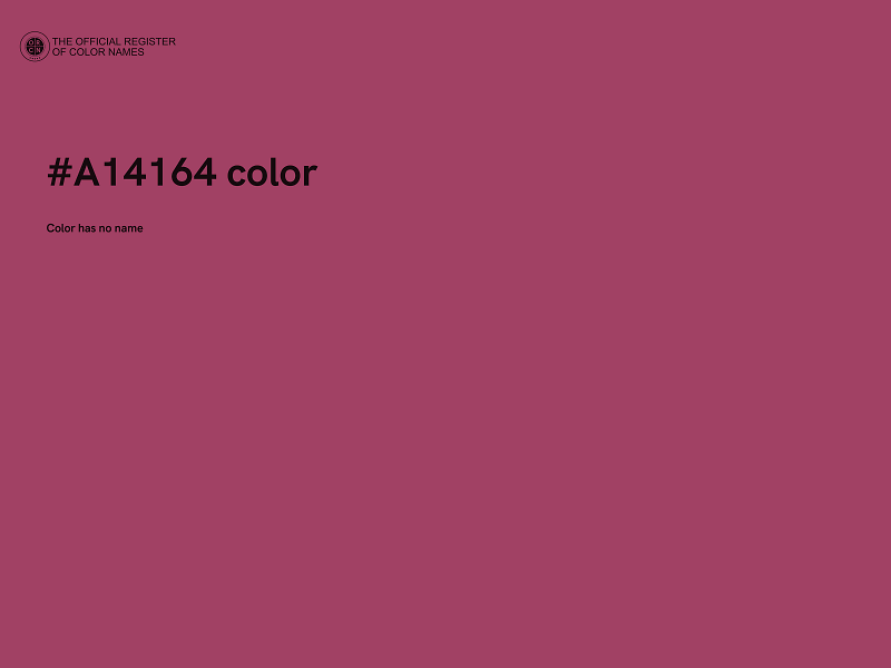 #A14164 color image