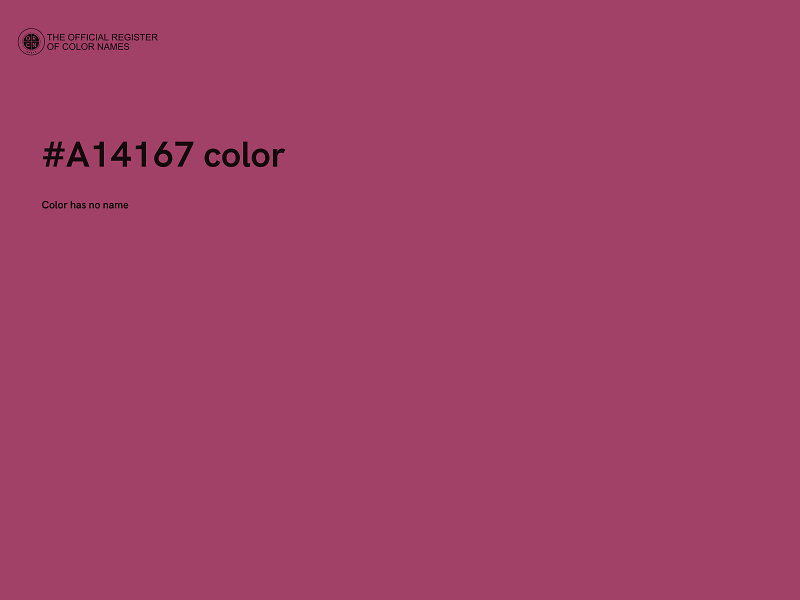 #A14167 color image