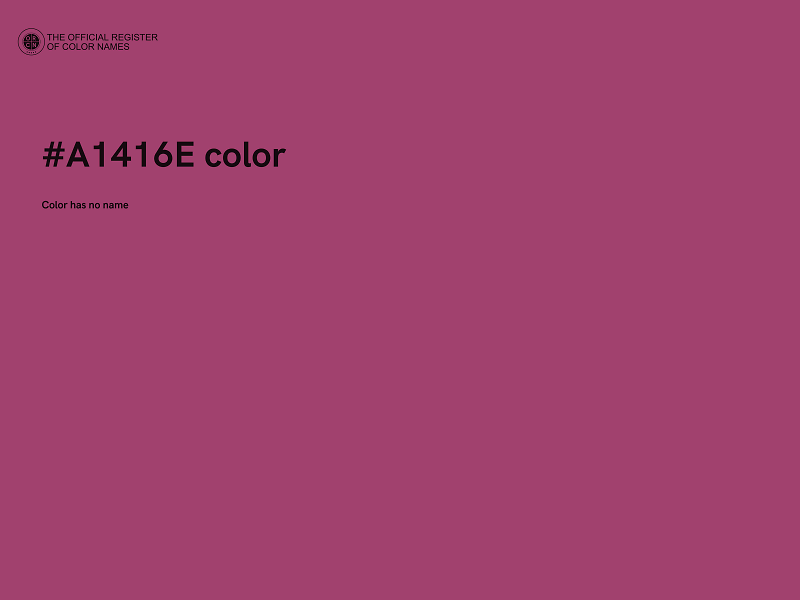 #A1416E color image